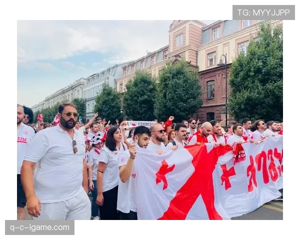 格鲁吉亚球迷热情助威，见证国家队历史性突破